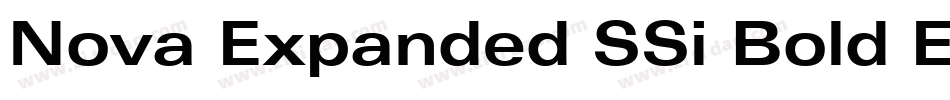 Nova Expanded SSi Bold Expanded字体转换